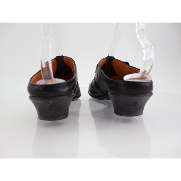 Think! Black Leather Mules Comfort Slip On Clog Shoe Womens 40 9 Comfort - Picture 6 of 12